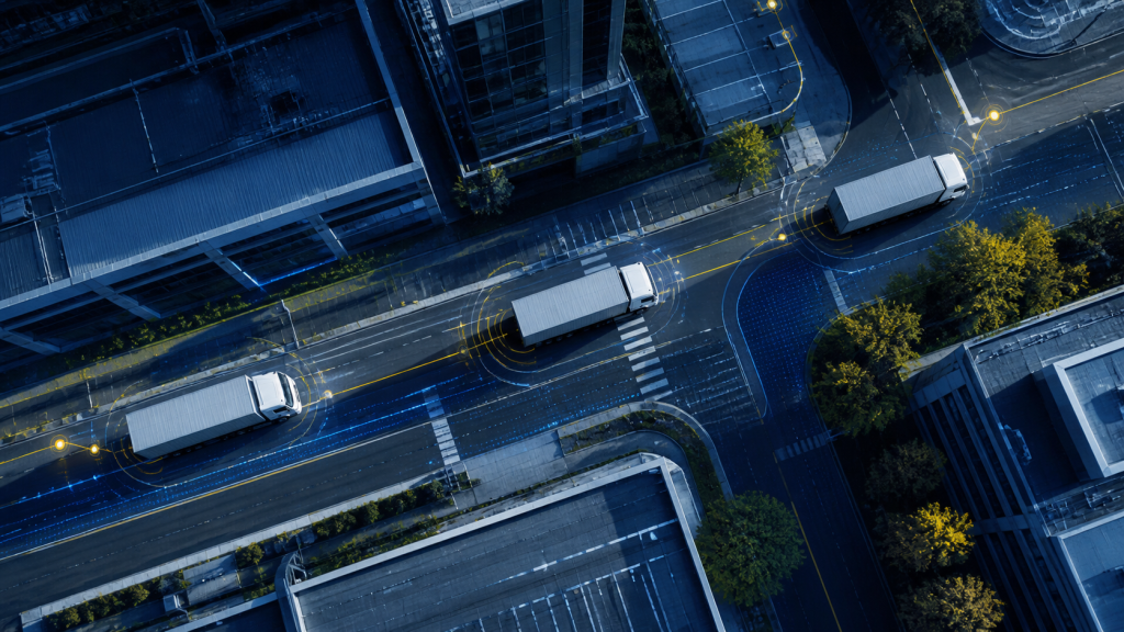 dispositivo Caza-Carga: remolque de carga protegido con localizador discreto y ruta iluminada