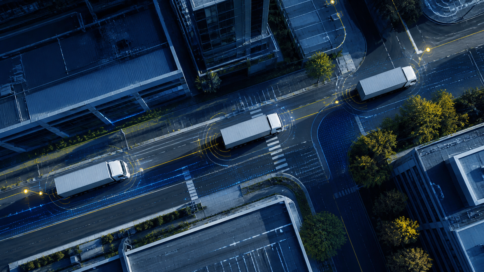 dispositivo Caza-Carga: remolque de carga protegido con localizador discreto y ruta iluminada