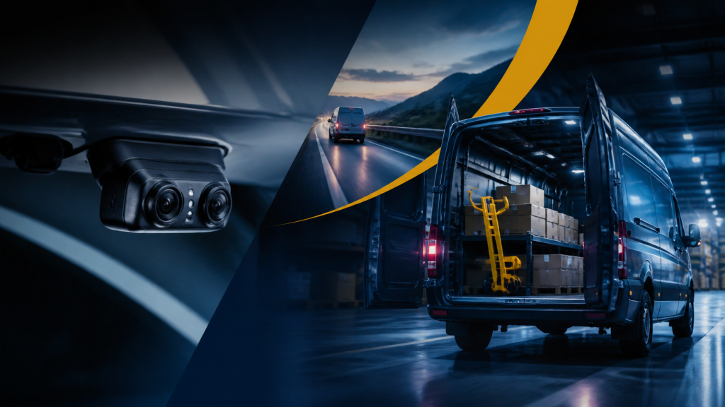 estudio de seguridad en transporte: documentos de transporte y verificación digital segura en pantalla corporativa