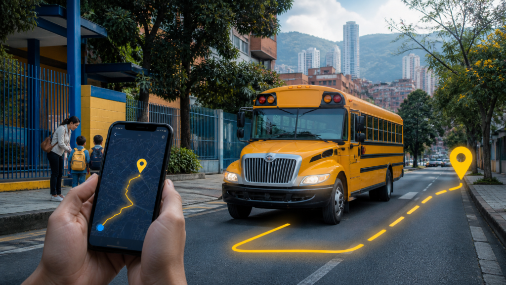 seguridad de carga con GPS: puerta de contenedor con candado inteligente luminoso en operación logística